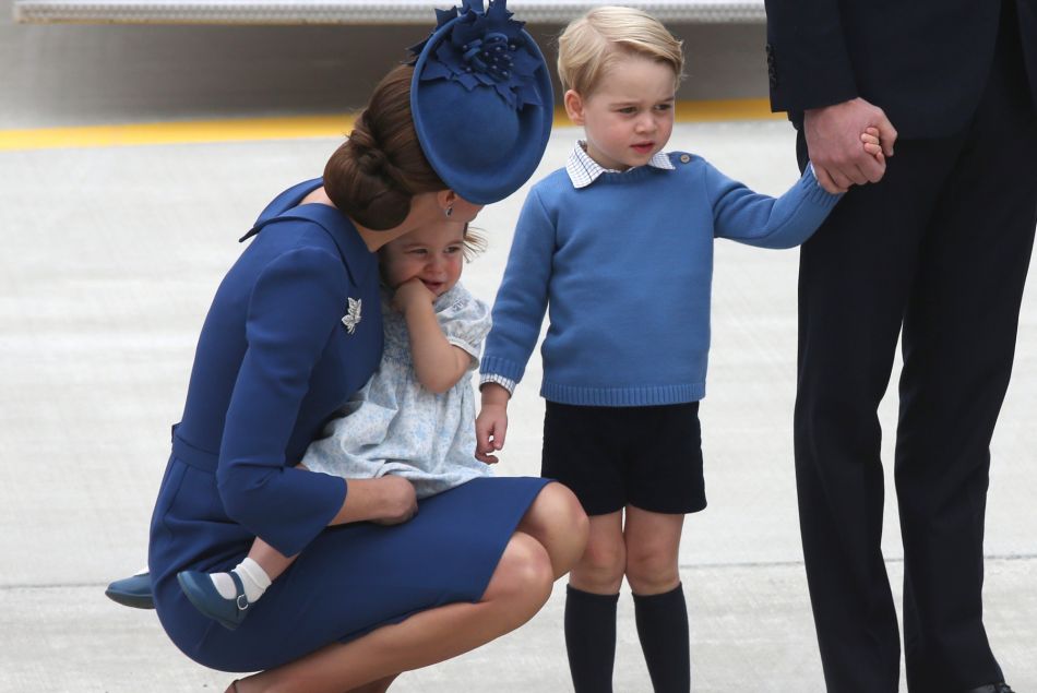 Kate Middleton s'adressant à Georges