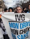  Manifestation pour le droit à l'avortement en Espagne dans les rues de Paris le 1er février 2014 