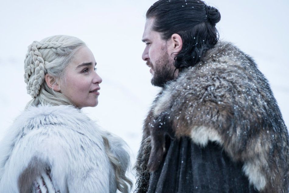 Daenerys et Jon Snow dans la saison 8 de Game of Thrones