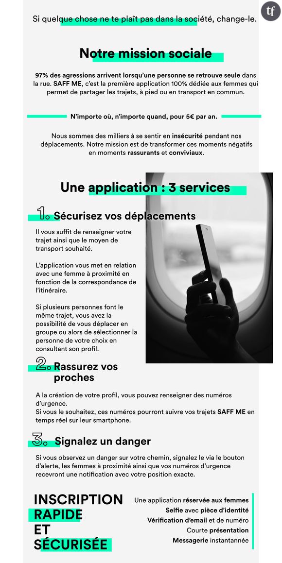 "SAFF Me", ou la sécurité sororale en deux clics.