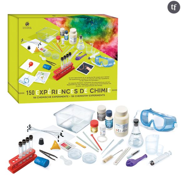 Kit de chimie disponible chez Nature et découvertes