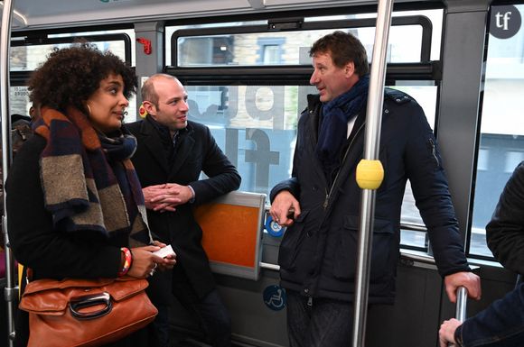 Priscilla Zamord, élue écologiste de Rennes, et Yannick Jadot, député européen EELV.