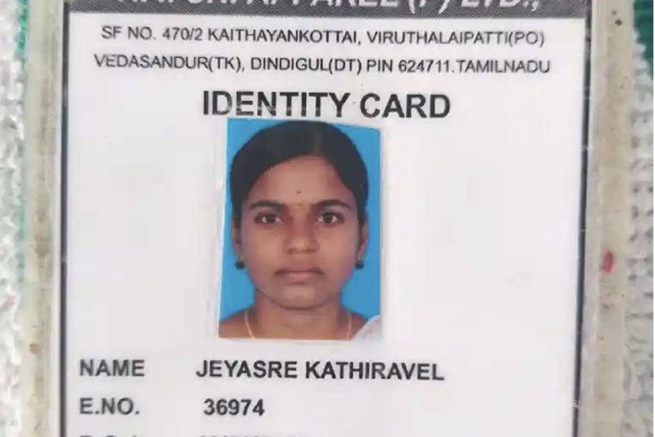 Le meurtre de la jeune ouvrière Jeyasre Kathiravel suscite le scandale en Inde.