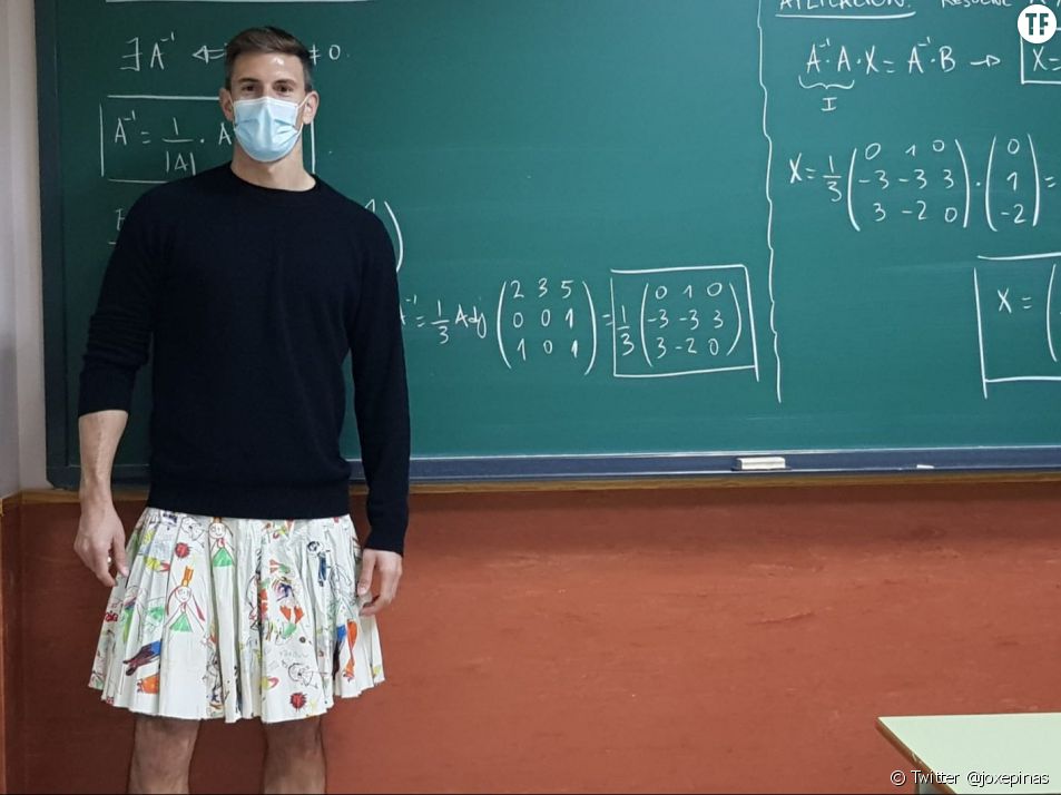 Des professeurs espagnols portent une jupe pour briser les stéréotypes