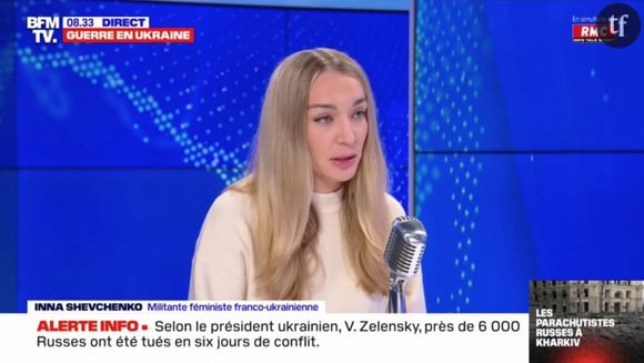 "Les civils sont ciblés" : l'ex-Femen ukrainenne Inna Shevchenko alerte