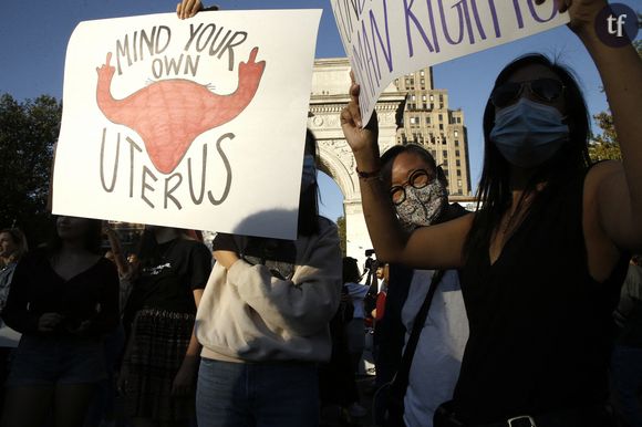 Manifestation pro-IVG à New York le 2 octobre 2021