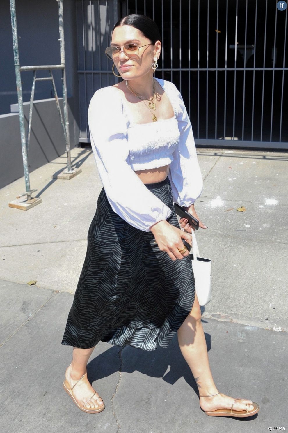Jessie J dans les rues de Los Angeles, juillet 2021.