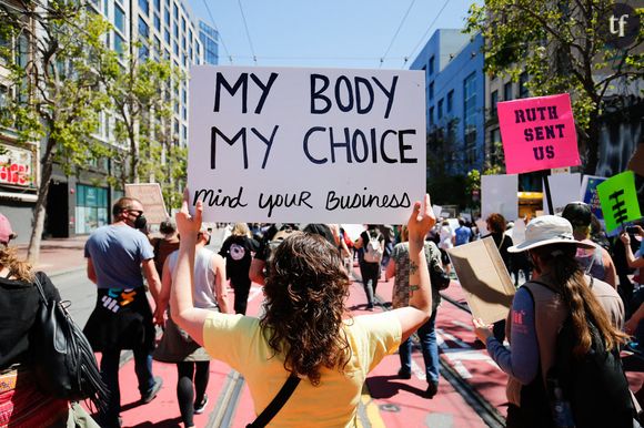 Des militantes féministes à San Francisco, mai 2022.