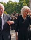  Le roi Charles III d'Angleterre et Camilla Parker Bowles, reine consort d'Angleterre, arrivent à Buckingham Palace, le 9 septembre 2022. 