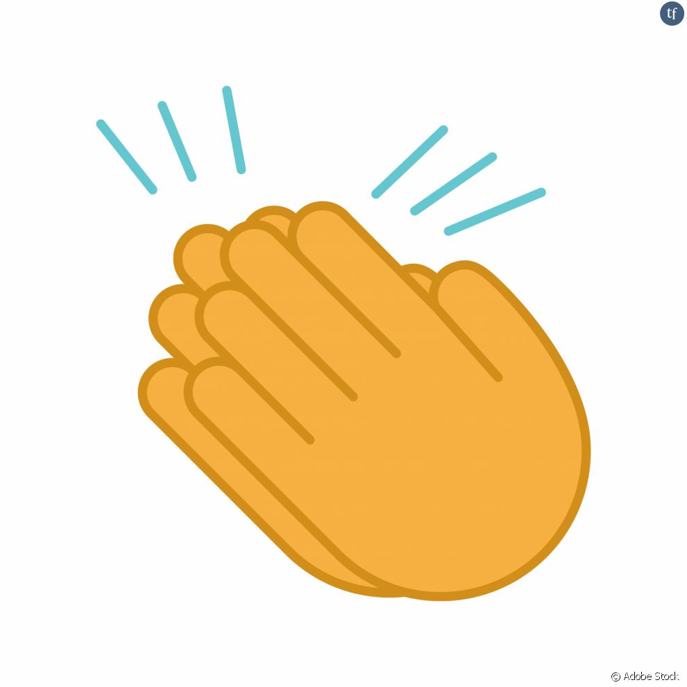   Parmi la liste des emojis les plus ringards, on retrouve aussi l&#039;emoji vert de validation, la main qui effectue le signe &quot;ok&quot; ou encore les mains qui applaudissent  