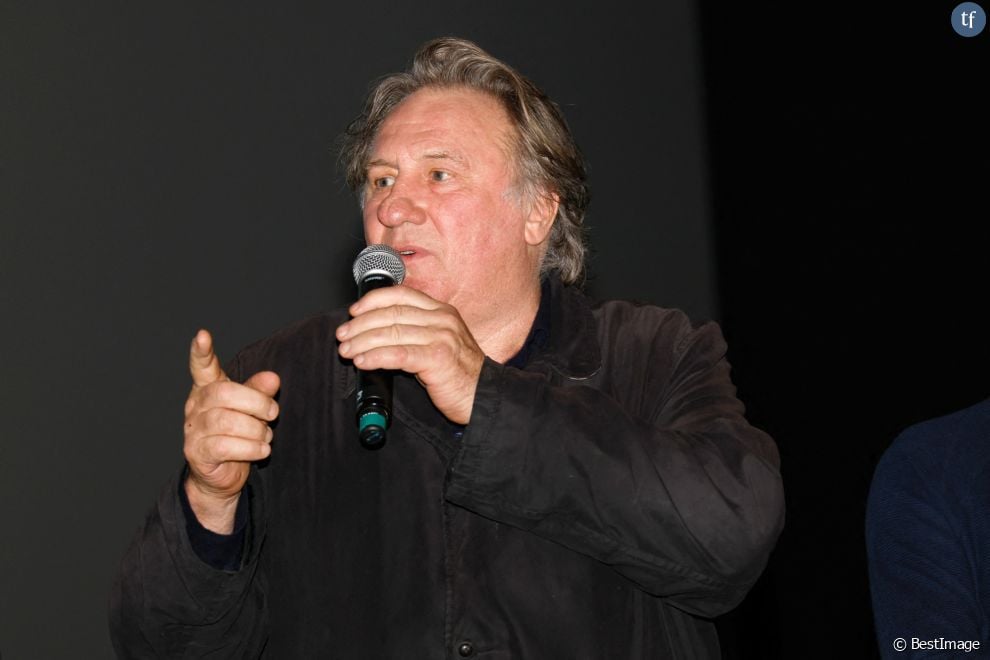 Gérard Depardieu lors du Festival Premiers Plans à Angers le 28 janvier 2022 pour la présentation du film &quot;Umani&quot; © Laetitia Notarianni / Bestimage  