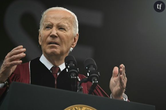 Le président américain Joe Biden au Morehouse College à Atlanta, le 19 mai 2024
