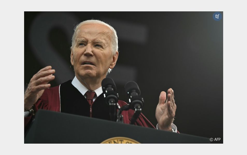Le président américain Joe Biden au Morehouse College à Atlanta, le 19 mai 2024