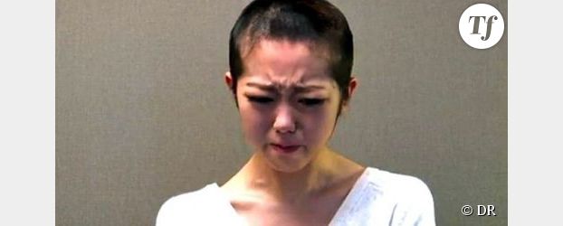 Minami Minegishi de AKB48 se rase les cheveux après une nuit avec son amoureux - Vidéo