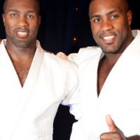 Teddy Riner le judoka en kimono au musée Grévin