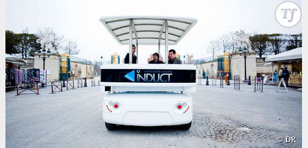 Navia, une voiture sans conducteur déambule dans les rues de Lyon