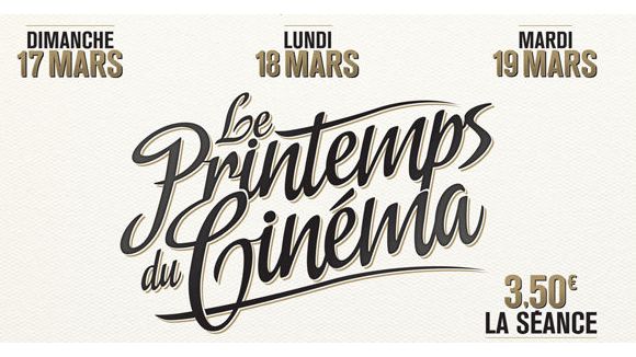 Printemps du cinéma 2013 : la séance à 3,50€ les 17,18 et 19 mars