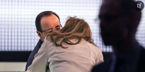 Baiser volé entre François Hollande et Valérie Trierweiler sur France 2