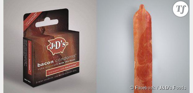 Des préservatifs au bacon : l'idée cochonne de J&D's Foods