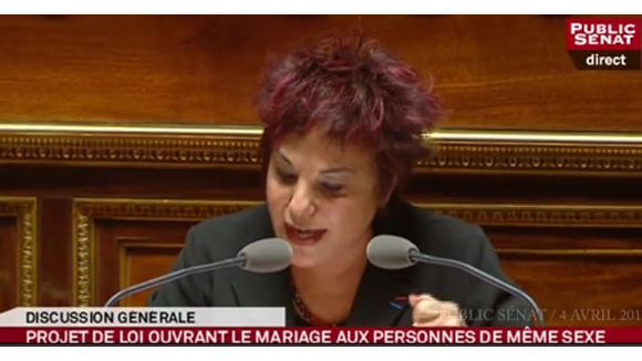 Mariage gay au Sénat : Esther Benbossa remet Gaudin à sa place – vidéo
