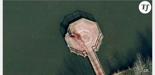 Google Earth : une scène de crime dans la ville d'Almere aux Pays-Bas ?