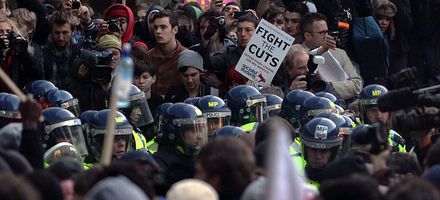 Manifestations à Londres contre le plan d’austérité de 2011