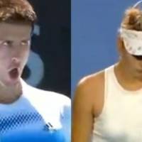 Novak Djokovic imite Maria Sharapova - Vidéo