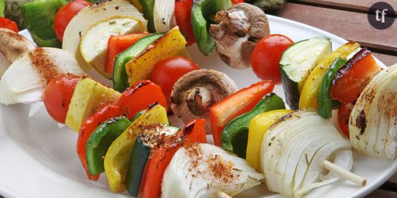 Recette barbecue inratable : brochettes aux légumes