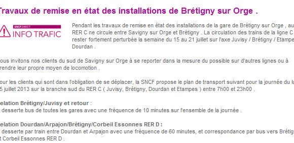 RER C : les prévisions trafic perturbées par l’accident de Bretigny