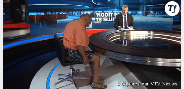 Jean-Luc Dehaene, l'ex-Premier ministre belge en short, chemisette et sandales à la télé