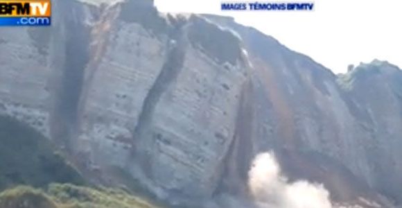 Une falaise s’effondre en Seine-Maritime – vidéo 