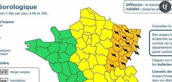 Météo France : alerte orange pour les orages dans 13 départements (24 juillet)