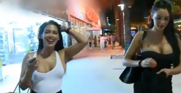 Very bad buzz : Nabilla et Ayem se battent dans la rue à Miami - Vidéo