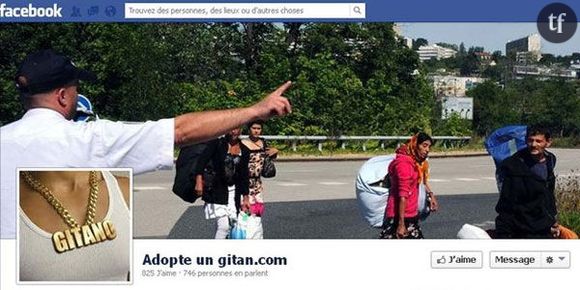 Adopte un gitan.com sur Facebook : une page raciste fermée puis rouverte fait scandale