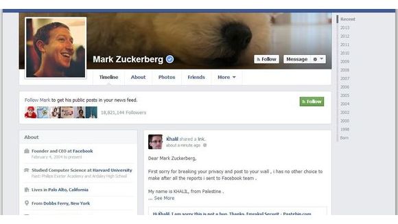 Facebook : un hacker pirate le compte de Zuckerberg pour la bonne cause