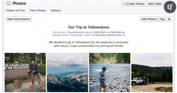 Facebook teste les albums photos collaboratifs