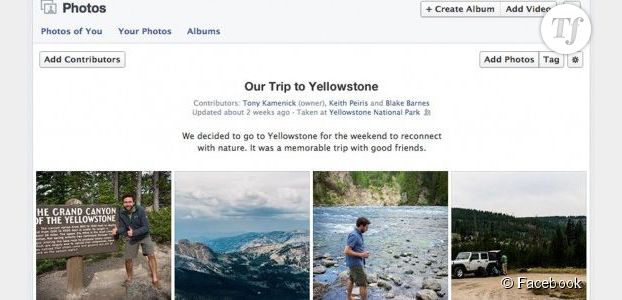 Facebook teste les albums photos collaboratifs