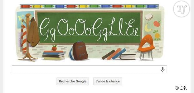Rentrée 2013 : Google encourage les élèves avec un Doodle