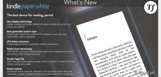 Kindle Paperwhite : Amazon présente sa liseuse par erreur