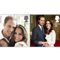 Kate Middleton et le prince William prennent la pose sur des timbres