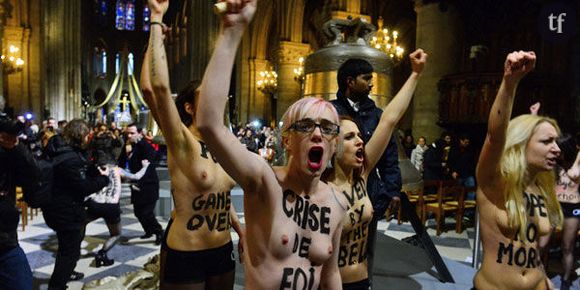 Femen jugées pour leur action à Notre-Dame : que risquent-elles ?