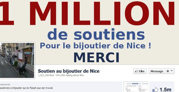 Soutien au bijoutier de Nice : y a-t-il eu achat de "like" sur Facebook ?