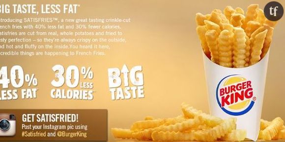 Burger King : des frites "satisfries"  avec moins de calories