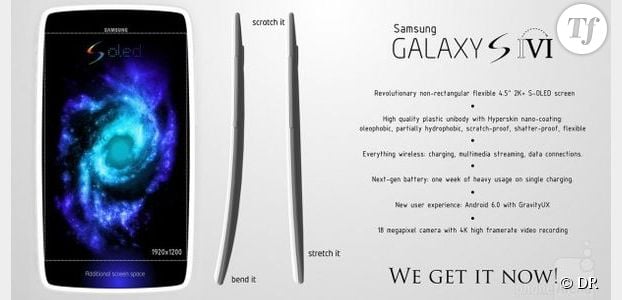 Samsung Galaxy S5 : un concept fou avec un écran flexible