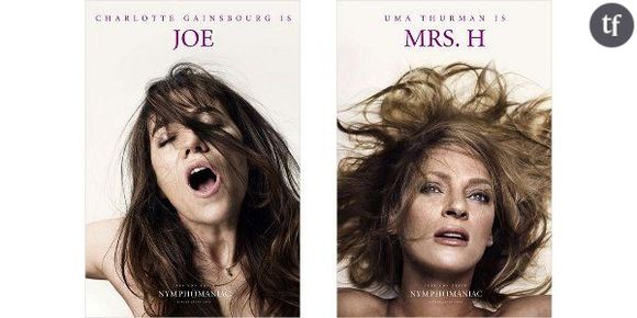 "Nymphomaniac" : Charlotte Gainsbourg et Uma Thurman nues, les affiches chocs