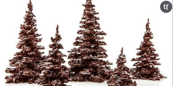 E = M6 : recette du sapin en chocolat & amandes de Patrick Roger