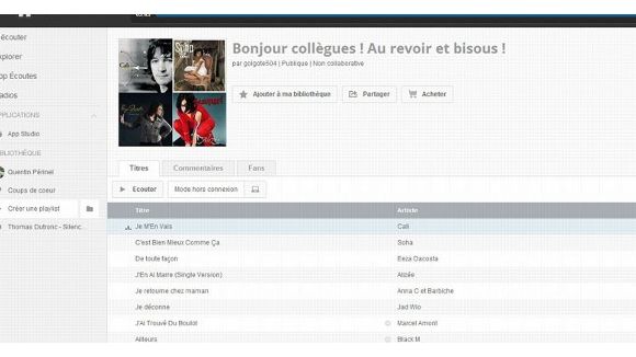 Il annonce sa démission en envoyant une playlist Deezer à ses collègues