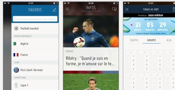 FIFA : une application sur iOS (iPhone / iPad) et Android