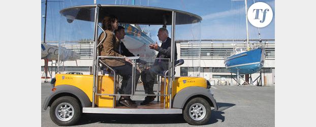 La Rochelle et ses " Cybercars" : des bus sans chauffeur circulent dans la ville 