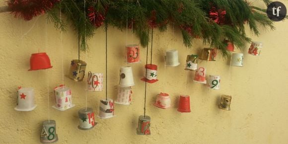 Noël 2013 : fabriquer un calendrier de l’avent avec des pots de yaourt - DIY